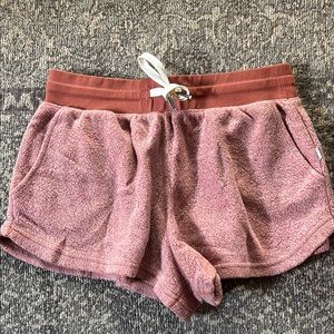 Pink Fuzzy Fleece Shorts